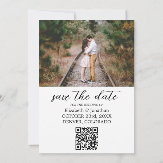 Rustikale Länderkarte Save the Date (Rückseite)