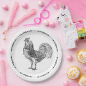 Rustikale Länderliste Pappteller (Party)