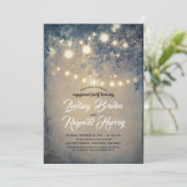 Rustikale Länderpartnerschaft im Sommer Abend Einladung (Stehend Vorderseite)