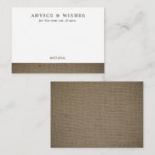 Rustikale Länderratenkarten Begleitkarte (Vorne/Hinten)