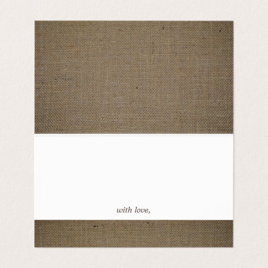 Rustikale Länderratenkarten Visitenkarten (Innenseite Aufgefaltet)