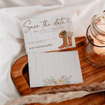 Rustikale Länderstiefel und Hutblumenstiefel Save