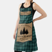 Rustikale Landfamilie Kabine im Koch Holzleiter Schürze (InSitu)