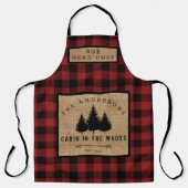Rustikale Landfamilie Kabine im Koch Holzleiter Schürze (Vorderseite)