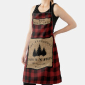 Rustikale Landfamilie Kabine im Koch Holzleiter Schürze (InSitu)