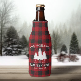Rustikale Landfamilienhaus Tree Red Buffalo Karier Flaschenkühler