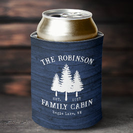 Rustikale Landfamilienhäuser Bäume Blauer Holzdruc Dosenkühler