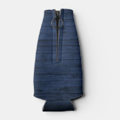 Rustikale Landfamilienhäuser Bäume Blauer Holzdruc Flaschenkühler (Rückseite)