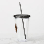 Rustikale Landfamilienhäuser Baumkronen Holzpflast Acryltrinkbecher (Links)