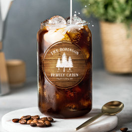 Rustikale Landfamilienhäuser Baumkronen Holzpflast Dosenglas