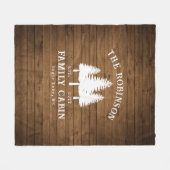 Rustikale Landfamilienhäuser Baumkronen Holzpflast Fleecedecke (Vorderseite (Horizontal))