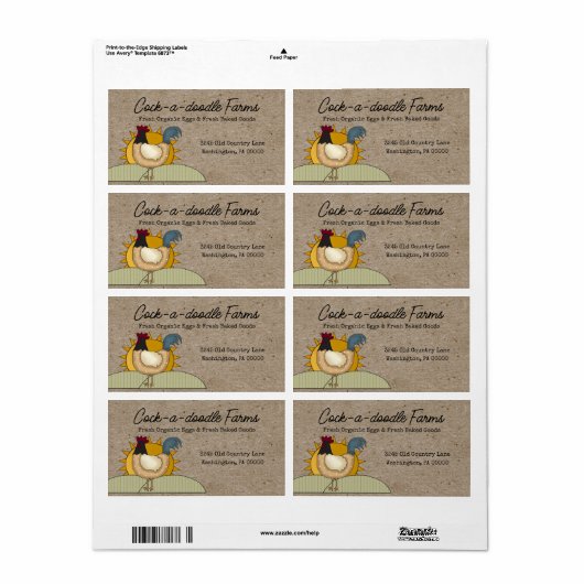 Rustikale Landfarm Umlaufbahn Hühnerei (Vorne)