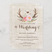 Rustikale Landflorenkünstler Hochzeitseinladungen Einladung (Vorne/Hinten)