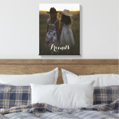 Rustikale Landfreunde Leinwanddruck (Insitu (Schlafzimmer))