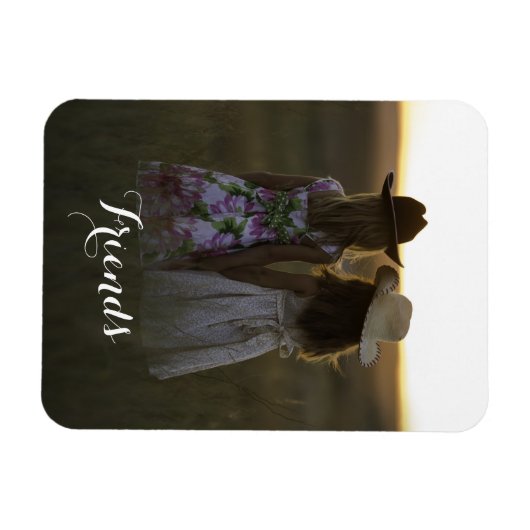 Rustikale Landfreunde Magnet (Horizontal)