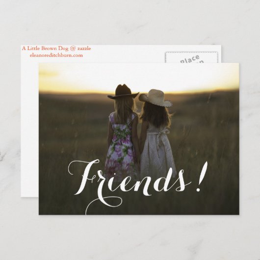 Rustikale Landfreunde Postkarte (Vorne/Hinten)