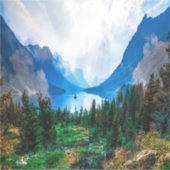 Rustikale Landgebirge Naturfotografie Aufkleber (Vorderseite)