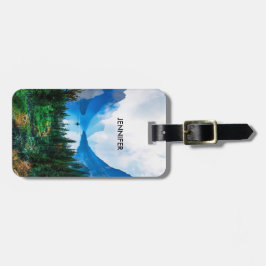 Rustikale Landgebirge Naturfotografie Gepäckanhänger