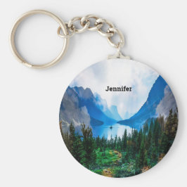 Rustikale Landgebirge Naturfotografie Schlüsselanhänger