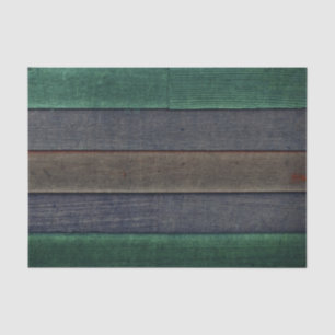 Rustikale Landgrün-Grau-Braun-Holzmaserung-Textur Seidenpapier