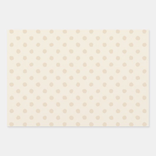 Rustikale Landhaus-Creme-Muster Geschenkpapier Set (Vorderseite)