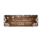 Rustikale Landhaus-Schmuck-Lichterkette aus Holz m (Vorne)