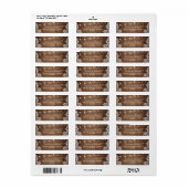 Rustikale Landhaus-Schmuck-Lichterkette aus Holz m (Vorne)