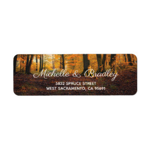 Rustikale Landhäuser Herbstwoodland Hochzeit