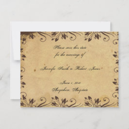 Rustikale Landhausstil-Schönheit Save the Date