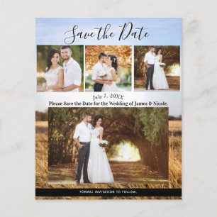 Rustikale Landhochzeit Foto Save the Date