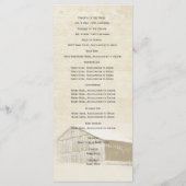 Rustikale Landhochzeit im Bauernhaus Programm (Rückseite)