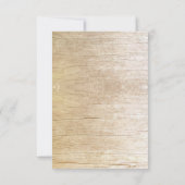 Rustikale Landholzherz-Hochzeit RSVP-Karten RSVP Karte (Rückseite)