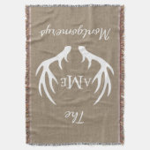 Rustikale Landhühner - Personalisierter Familienna Decke (Vorderseite Vertikal)