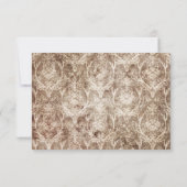 Rustikale Landkarten + Hochzeitskarten RSVP Karte (Rückseite)