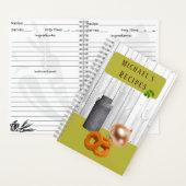 Rustikale Landküche mit Name Rezept Buch (Innen)