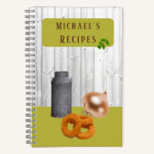 Rustikale Landküche mit Name Rezept Buch (Vorderseite)