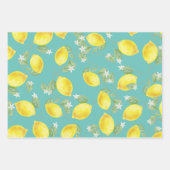 Rustikale Landlemonen und Meeresgrün Geschenkpapier Set (Vorderseite 2)