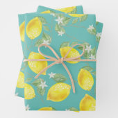 Rustikale Landlemonen und Meeresgrün Geschenkpapier Set (Beispiel)