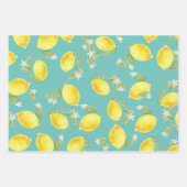 Rustikale Landlemonen und Meeresgrün Geschenkpapier Set (Vorderseite)