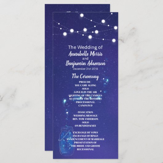 Rustikale Landleuchten Masson Glars Hochzeitsprogr Programm (Vorne/Hinten)