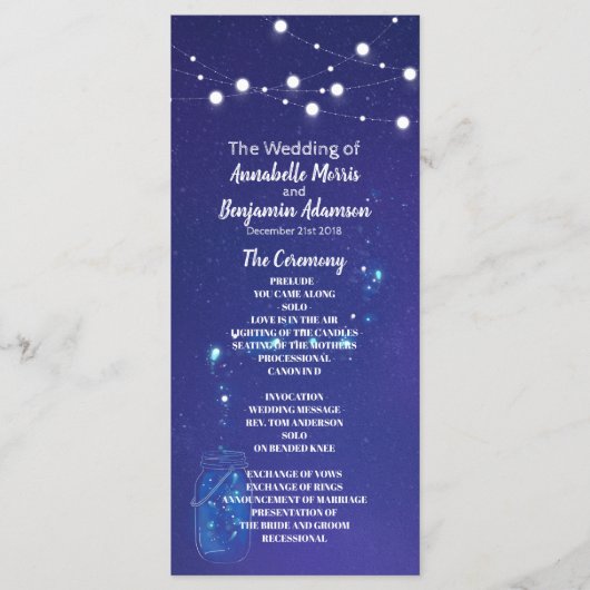 Rustikale Landleuchten Masson Glars Hochzeitsprogr Programm (Vorderseite)