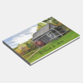 Rustikale Landmeile im Herbst Gästebuch (Ecke)