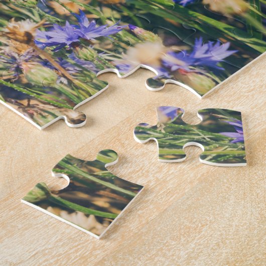 Rustikale Landschaft Blumenfeld Puzzle (Seite)