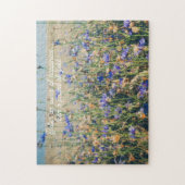 Rustikale Landschaft Blumenfeld Puzzle (Vertikal)