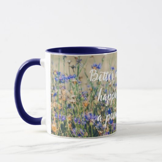 Rustikale Landschaft Blumenfeld Tasse (Links)