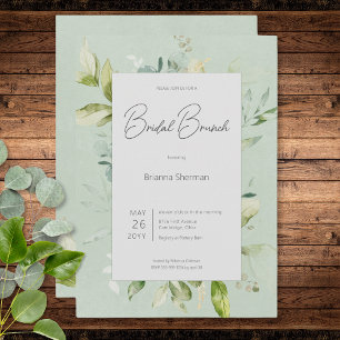 Rustikale Landschaft Bridal Brunch Einladung