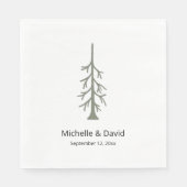 Rustikale Landschaft Grüne Pine Tree Boho Lässige  Serviette (Vorderseite)