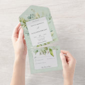 Rustikale Landschaft Kein Abendessen All In One Einladung (Abreißen)