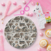 Rustikale Landschaft Pappteller (Party)