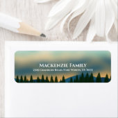 Rustikale Landschaft Pine Tree Rücksendeadresse (Insitu)